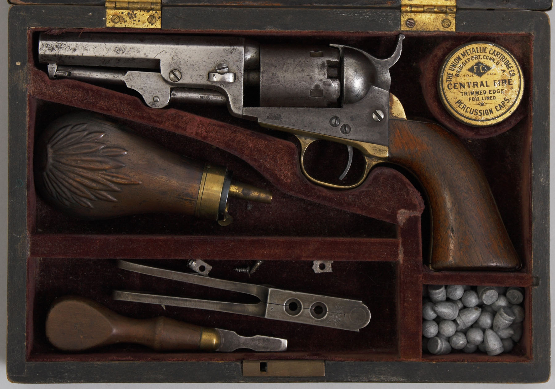 Appraisal: Cased Colt Model Pocket Matching serial numbers barrel