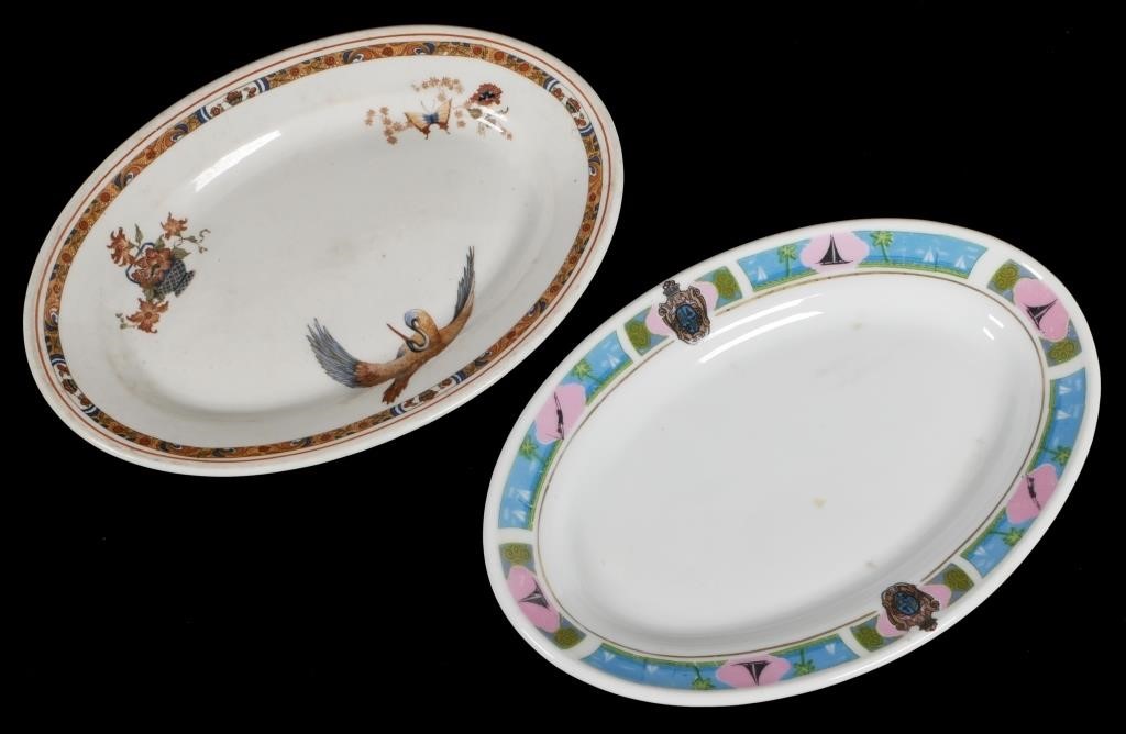 Appraisal: Two platters or plates with no hotel name Both -