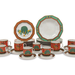 Appraisal: A Versace Le Voyage de Marco Polo Porcelain Dinner Service