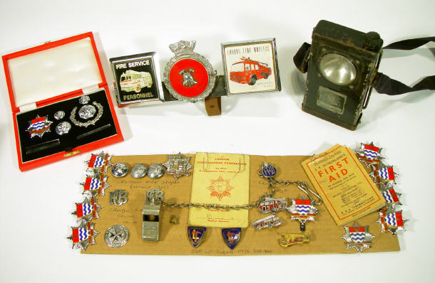 Appraisal: Group of Fire Brigade memorabilia including Croyden and London Brigade