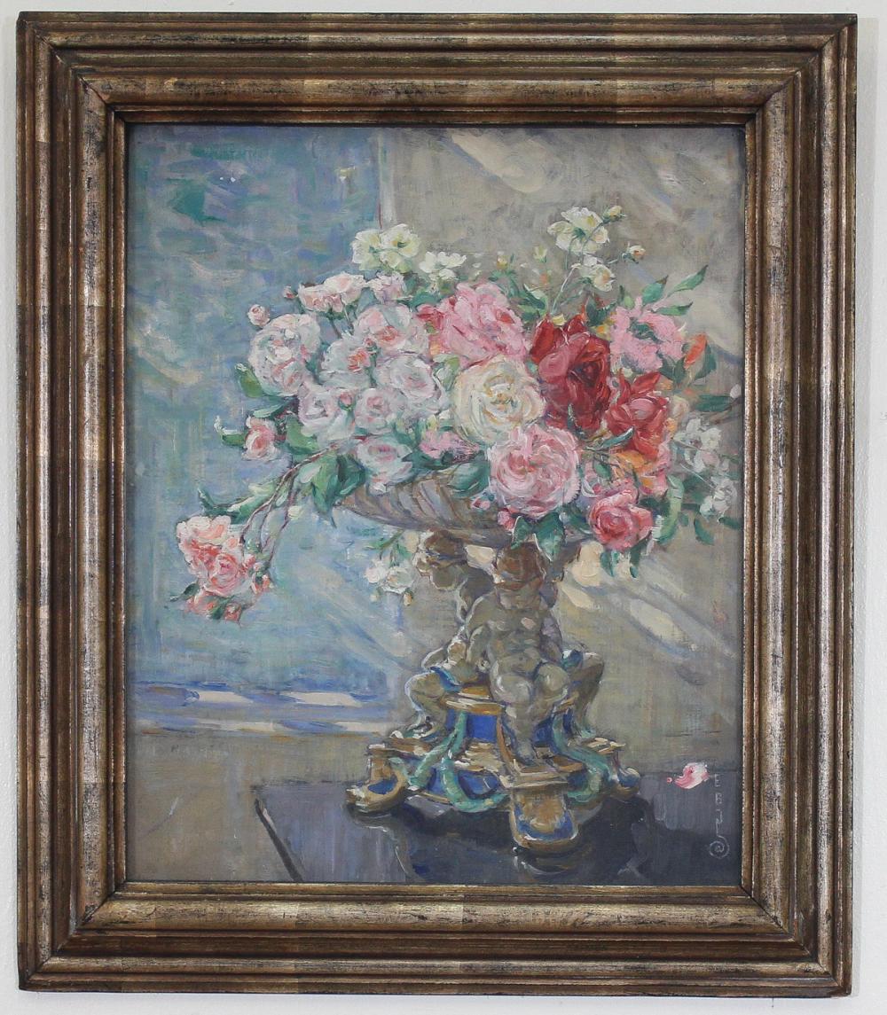 Appraisal: ESTHER BOROUGH JOHNSON United Kingdom - oil on board Roses