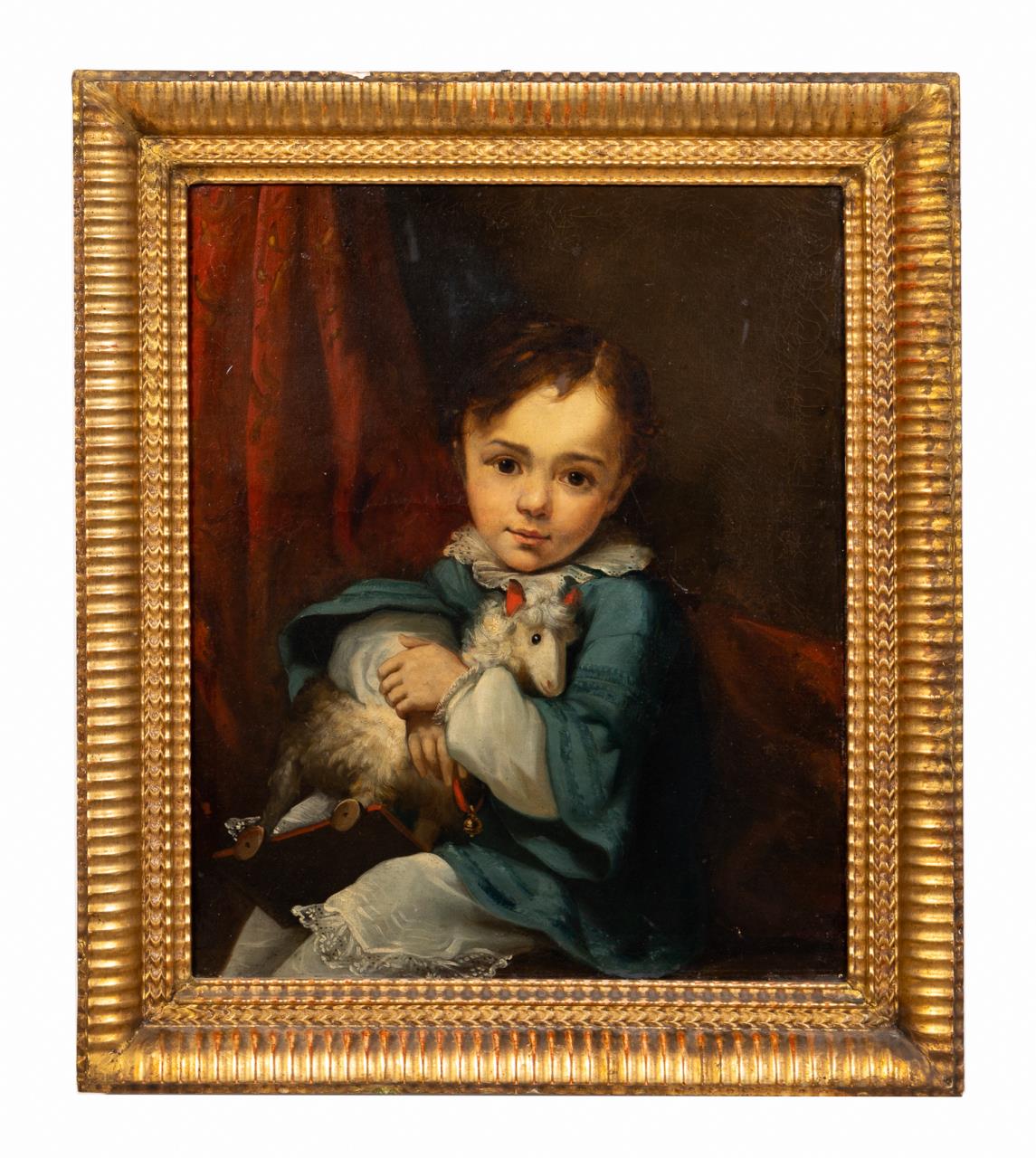 Appraisal: TH C EUROPEAN SCHOOL OIL PORTRAIT OF A BOY European