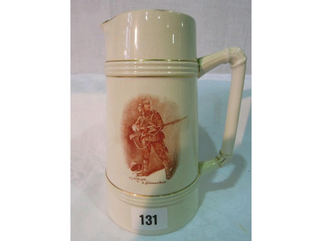 Appraisal: A late th century Macintyre jug of tapering cylindrical form