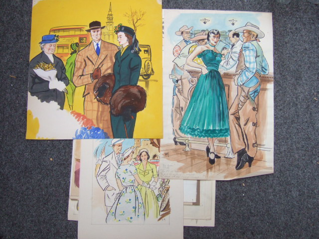 Appraisal: Dennis Millard th century A group of assorted watercolour illustrations