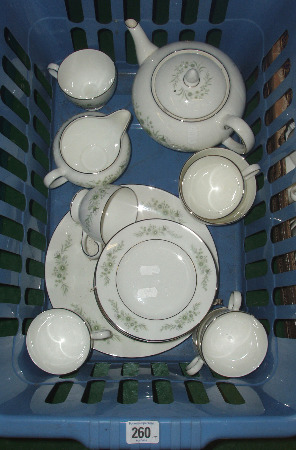 Appraisal: Wedgwood Westbury Teaset To Include Teapot Cups Saucers Sugar Bowl