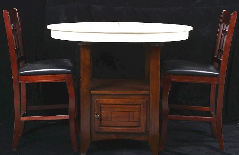 Appraisal: Coaster Transitional Round Dining Table and Chairs For sale in