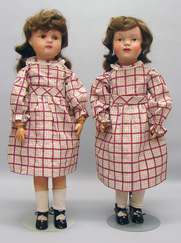 Appraisal: Pair of Schoenhut dolls Miss Dolly Decal eyes and decal