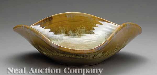 Appraisal: A Shearwater Art Pottery Thrown Shaken Bowl probably thrown and