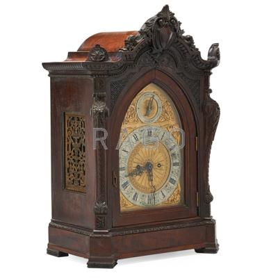 Appraisal: BAILEY BANKS BIDDLE BRACKET CLOCK Mahogany case time and strike