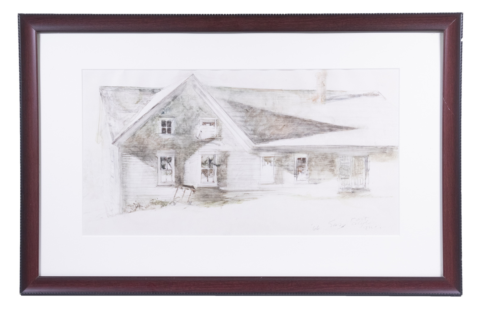 Appraisal: CARL SUBLETT TN - Port Clyde Me mixed media on