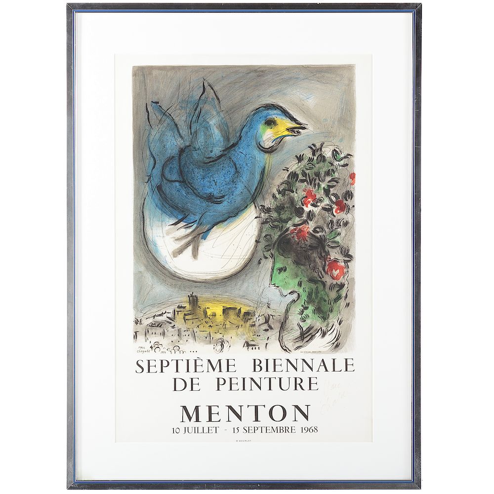 Appraisal: After Marc Chagall The Blue Bird Russian French - Offset