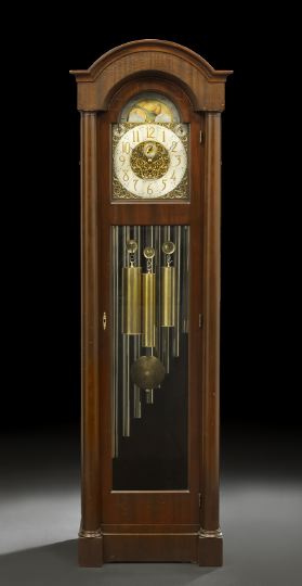 Appraisal: Tiffany and Company Late Classical Revival Mahogany Tallcase Clock ca