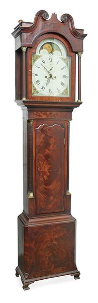 Appraisal: A TH CENTURY MAHOGANY CASED LONG CASE CLOCK with a