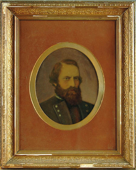 Appraisal: RARE HISTORIC JEB STUART - HAND COLORED IMPERIAL TINTYPE x