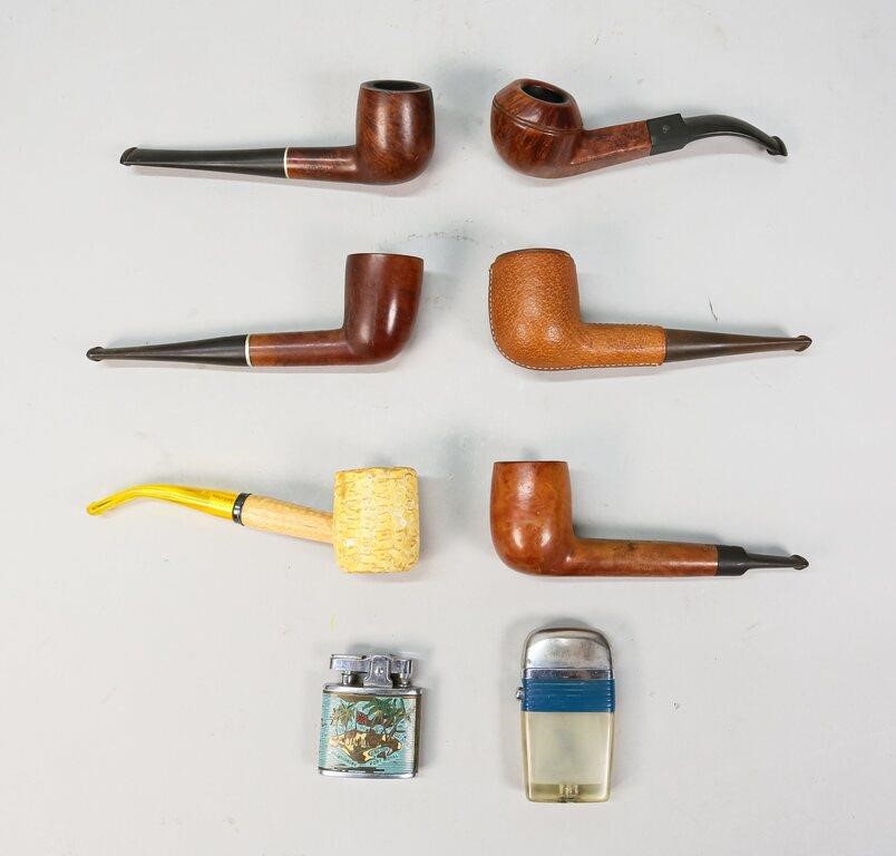 Appraisal: PIPES LIGHTERS Pipes Yello-Bole Imperial Safari Peterson's Deluxe Made in