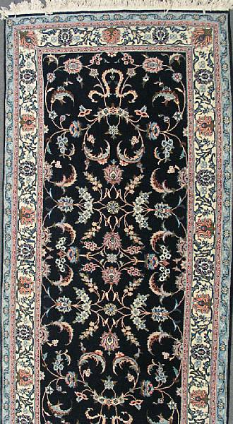 Appraisal: A Romanian Kashan design carpet size approximately ft x ft