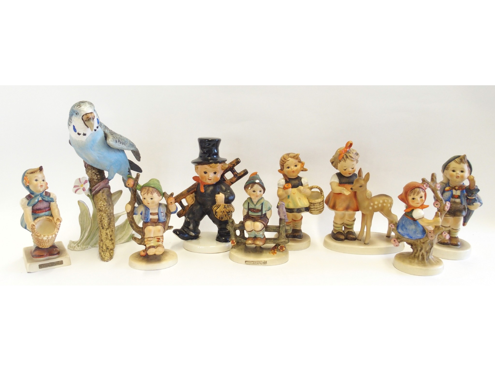 Appraisal: Nine Hummel and Goebel figures