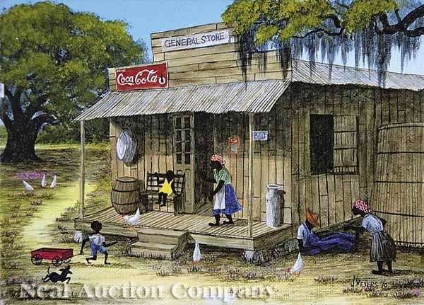 Appraisal: Jack R Meyers American Florida - General Store oil on