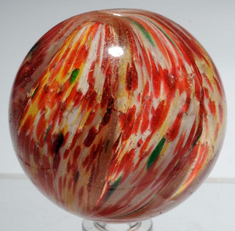 Appraisal: -Lobed Onionskin Marble Description Very deep lobes White orange yellow