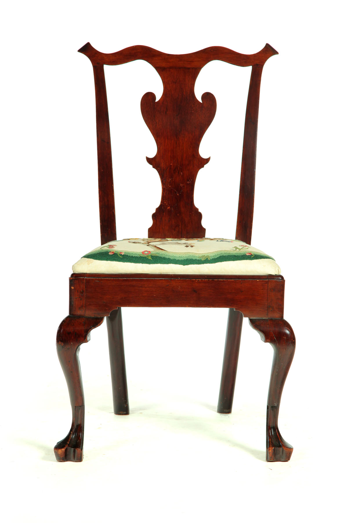 Appraisal: CHIPPENDALE SIDE CHAIR Pennsylvania th century mahogany with old finish