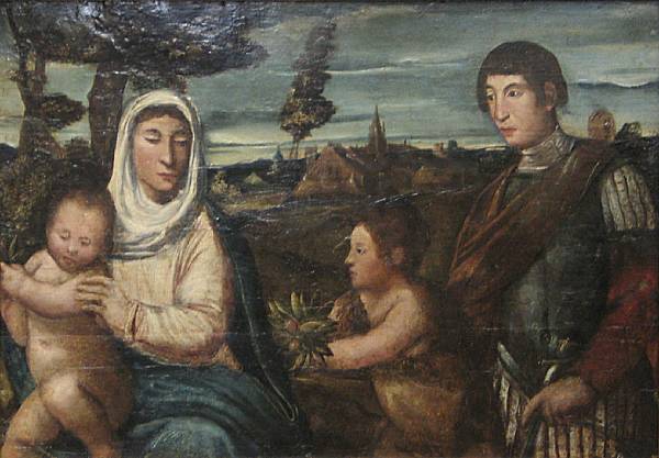 Appraisal: Venetian School th Century Madonna and Child with St John