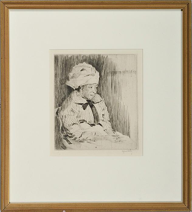 Appraisal: ETCHING BY ALFRED HUTTY AMERICAN - etching on paper signed