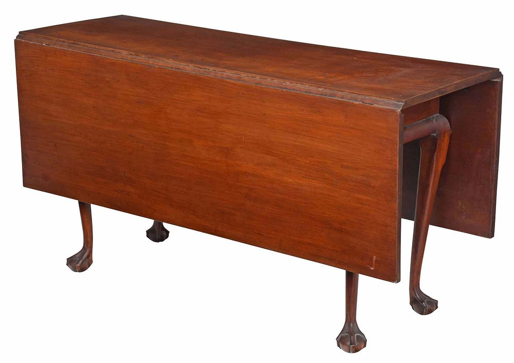 Appraisal: Connecticut Chippendale Cherry Drop Leaf Table th century cherry throughout