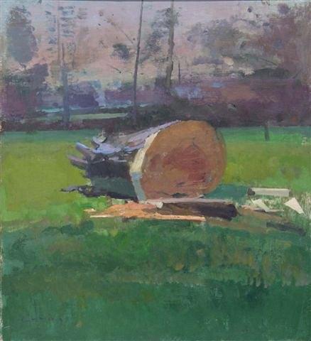 Appraisal: FRED CUMING British b 'Felled Beech' signed lower left oils