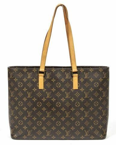 Appraisal: Louis Vuitton Luco tote bag in monogram coated canvas with