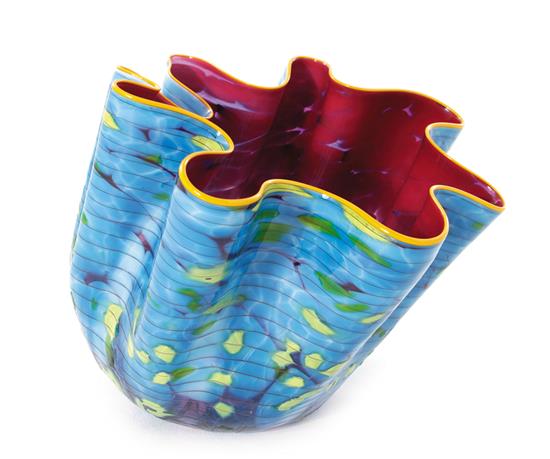 Appraisal: Dale Chihuly Macchia art glass bowl Washington b UNTITLED hand-blown