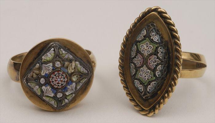 Appraisal: TWO MILLEFIORI RINGS Approx size and Provenance Property from the