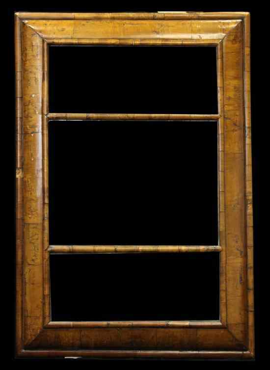 Appraisal: A William Mary rare cushion frame wall mirror c the