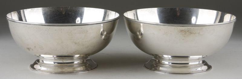 Appraisal: Two Tiffany Co Sterling Revere Type Bowls both stamped on