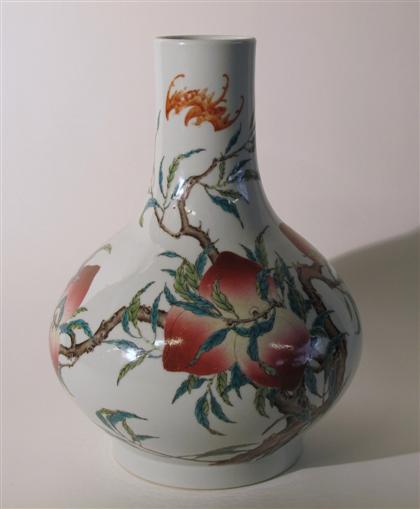 Appraisal: Chinese famille rose porcelain bottle vaseguangxu mark th century