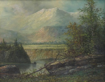 Appraisal: H A Demming American School th Century A Mountain Landscape