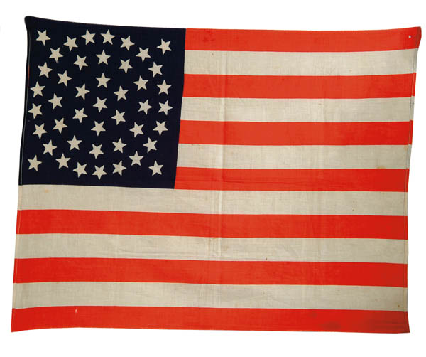 Appraisal: STAR AMERICAN FLAG ' x ' Printed cotton flag with