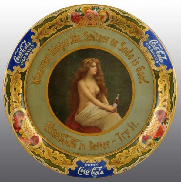 Appraisal: Rare Coca-Cola Serving Tray Description Features topless woman Minor edge