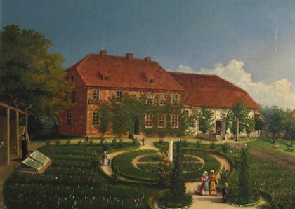 Appraisal: OTTO german th century PASTOEN HOUSE IN COLENFELD Signed indistinctly