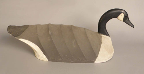 Appraisal: Don Dough goose decoy signed and dated with canvas covered