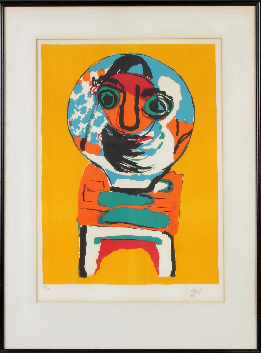 Appraisal: Christiaan Karel Appel Dutch - Untitled Lithograph Sgn Lower right