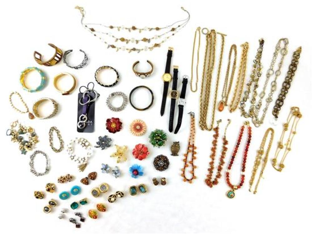 Appraisal: JEWELRY Costume jewelry pieces names include Erwin Pearl Nolan Miller