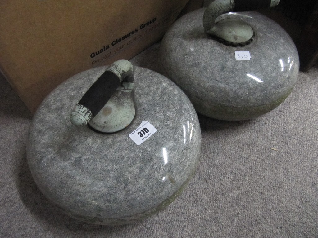 Appraisal: Pair of curling stones