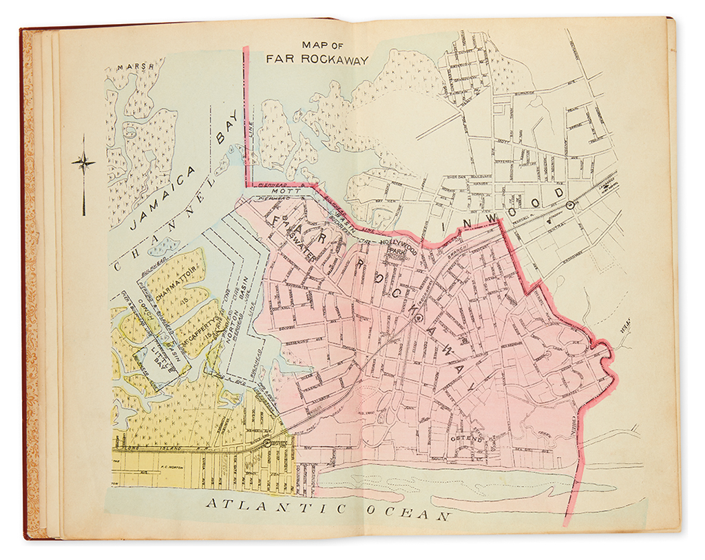 Appraisal: NEW YORK CITY - QUEENS Hyde E Belcher Miniature atlas