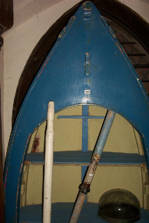 Appraisal: A timber framed open bookcase fashioned from an old boat