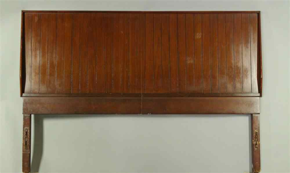 Appraisal: WIDDICOMB DOUBLE FULL BED HEADBOARD of walnut having a straight