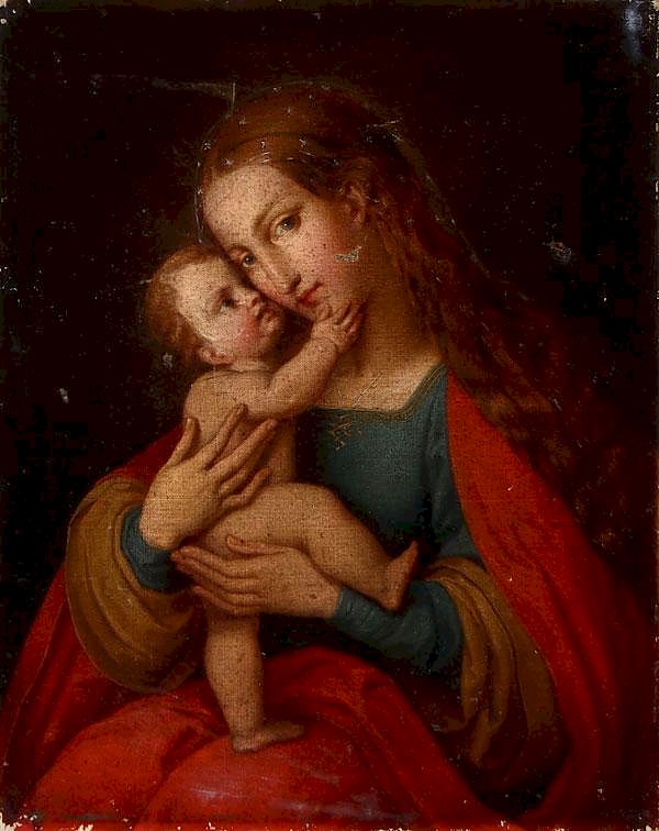 Appraisal: AFTER CRANACH THE ELDER MADONNA CHILD PAINTING After LUCAS CRANACH