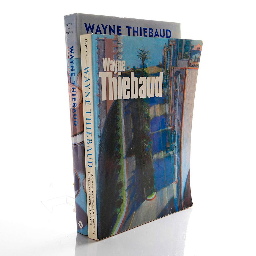 Appraisal: BOOKS ON WAYNE THIEBAUD One hardcover WAYNE THIEBAUD A PAINTINGS