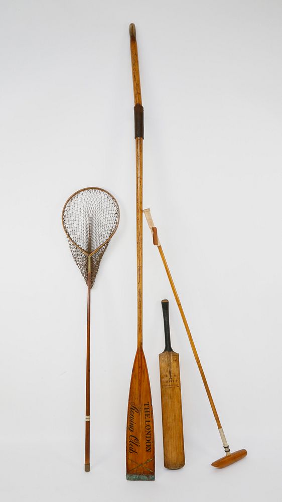 Appraisal: Collection of Antique Sporting Equipment th Century Collection of Antique