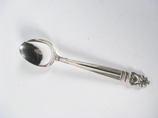 Appraisal: International Silver Royal Danish sterling Vegetable Spoons ozt each six