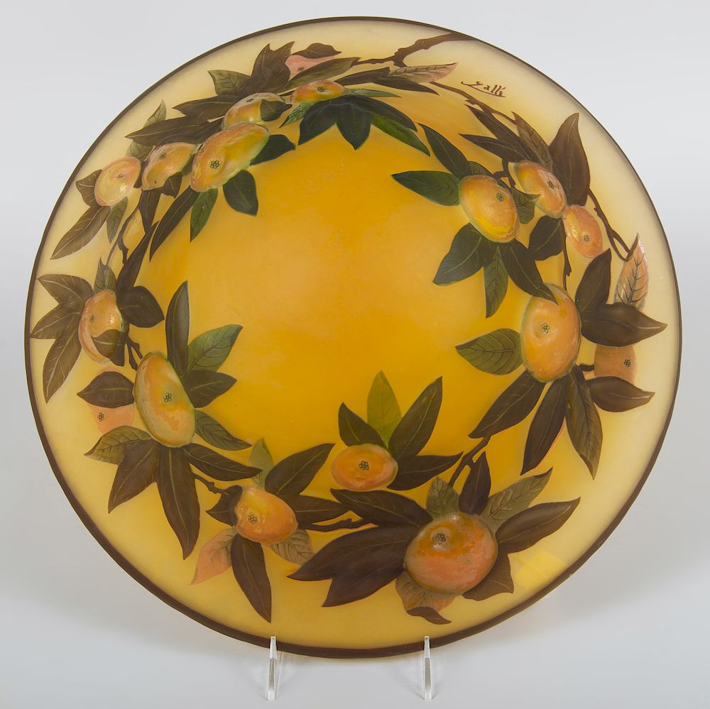 Appraisal: Gall Cameo Glass Shade Signed in cameo in diam Condition